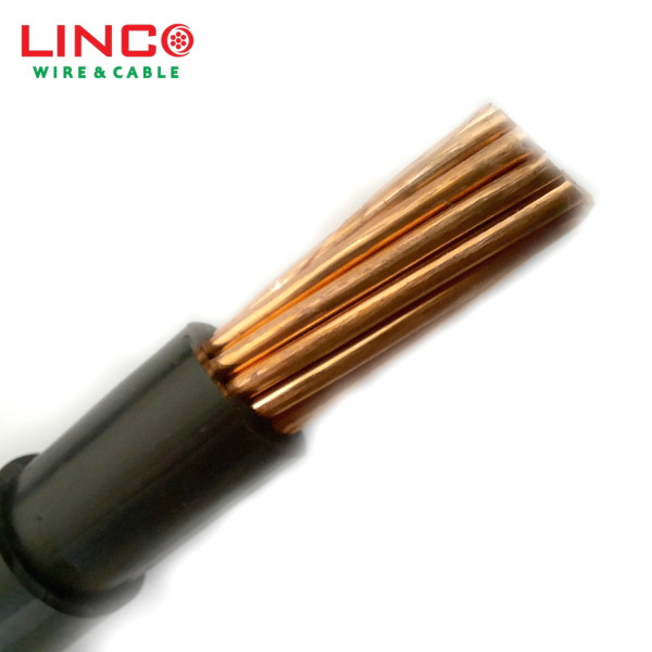 Copper single core power cables with insulation and PVC coating